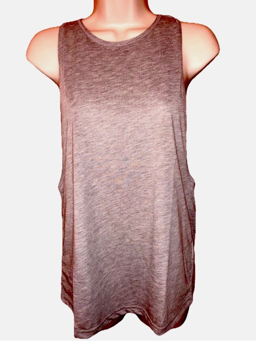 Adidas NWT Gray Heathered Performance Muscle Tank Size Large